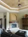 Fireplace Top Niche Faux Finish & Mantle in Wood Faux